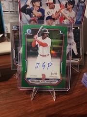 Justin Gonzales 2026 Bowman Baseball #CPA-JG True Green Auto 54/99 Red Sox