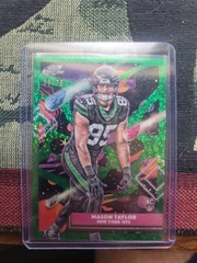 2025 Topps Chrome Cosmic #178 Mason Taylor Green Space Dust Refractor #31/75.