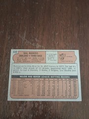 1972 Topps #650 Sal Bando (MINT)