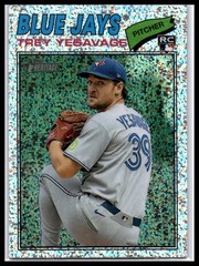 2026 Topps Heritage – Trey Yesavage #245 Chrome Silver Sparkle Refractor (RC)