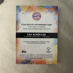 2023-24 Topps Inception UEFA C.C. Lea Schuller Star Quality Autograph 25/49