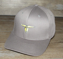 San Antonio Brahmas Gray Royal Retros Flex Fitted hat cap size Men&rsquo;s L/XL