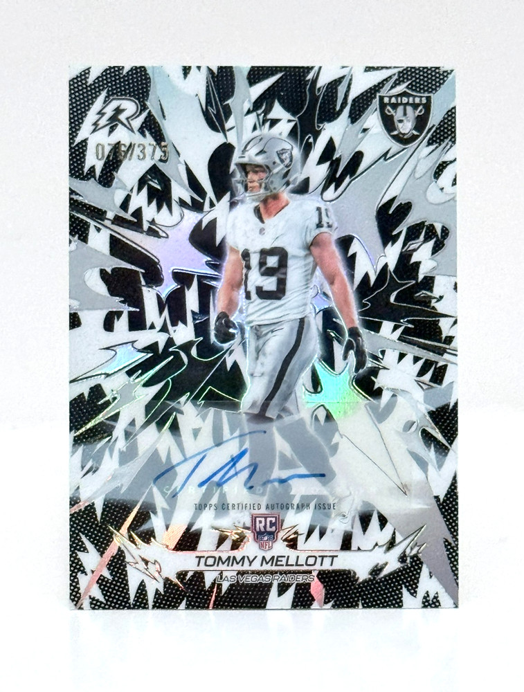 2025 Topps Resurgence Tommy Mellott #147 Black and White Surge /375 Rookie Auto