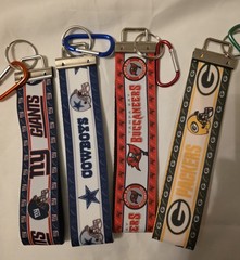 NFL Custom Handmade Keychains Wristlet
