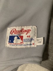 Rawlings California Angels Bryan Harvey Road Jersey 1990 Gray Grey Size 46