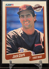 1990 Fleer Baseball Card Jack Clark San Diego Padres #152