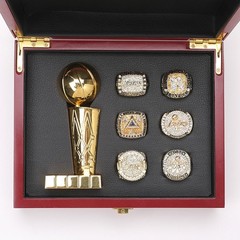 Kobe Bryant Los Angeles Lakers 6 PCS Championship Rings Set and Trophy With Box