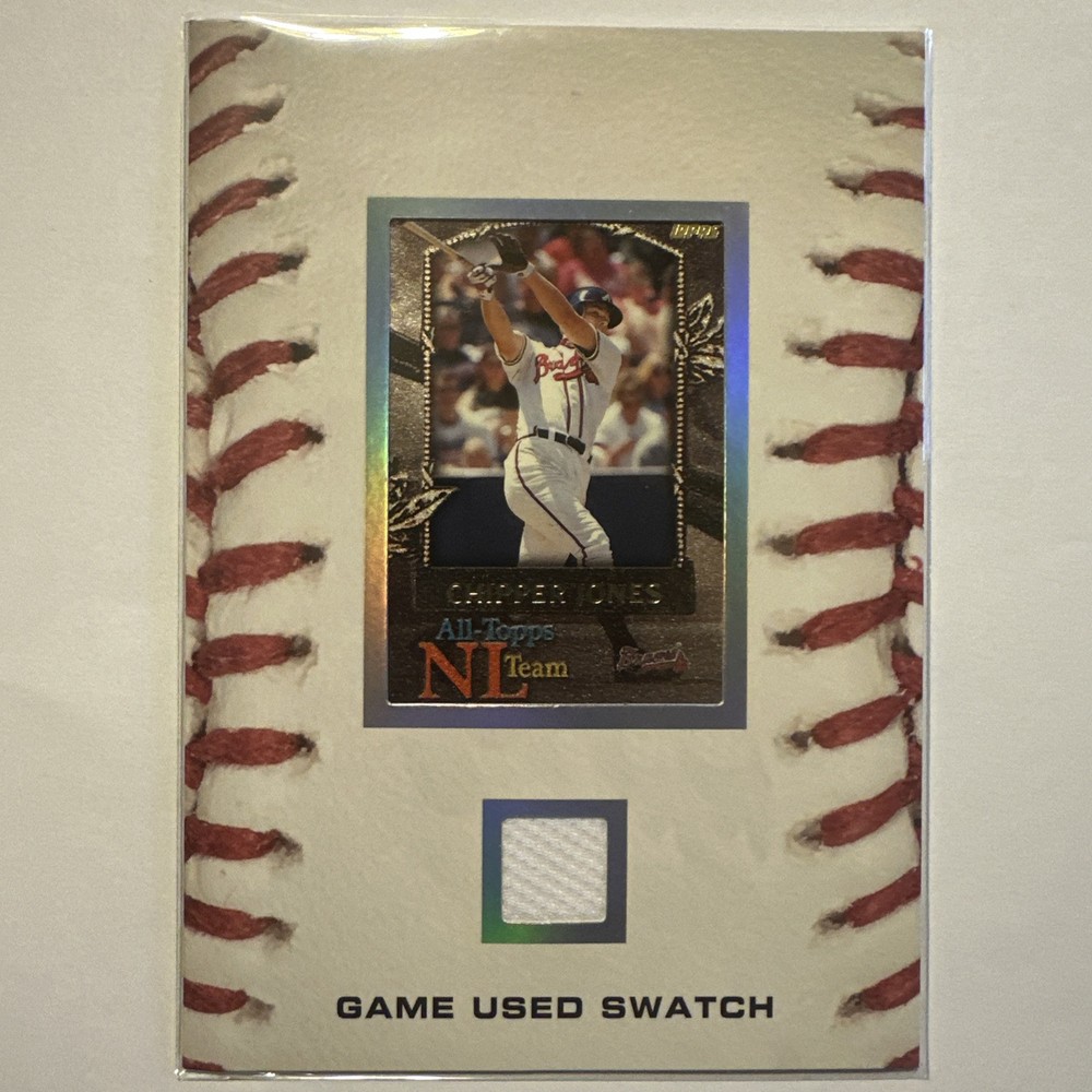 Chipper Jones Game Used SUPER SWATCH by Sportscards.com HobbyBox ExclusiveBraves