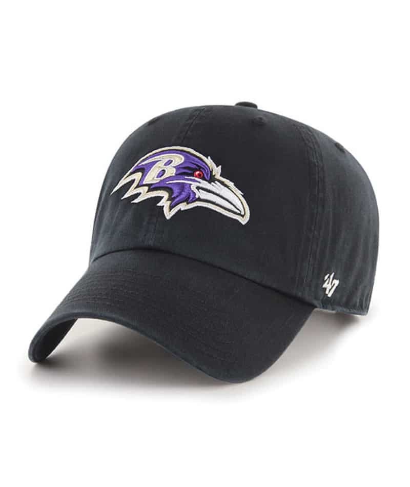 47 Brand Men&rsquo;s Baltimore Ravens Black Cleanup Adjustable Dad Cap