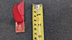 VINTAGE 1980 MOSCOW OLYMPICS MEDALLION AND RIBBON 87