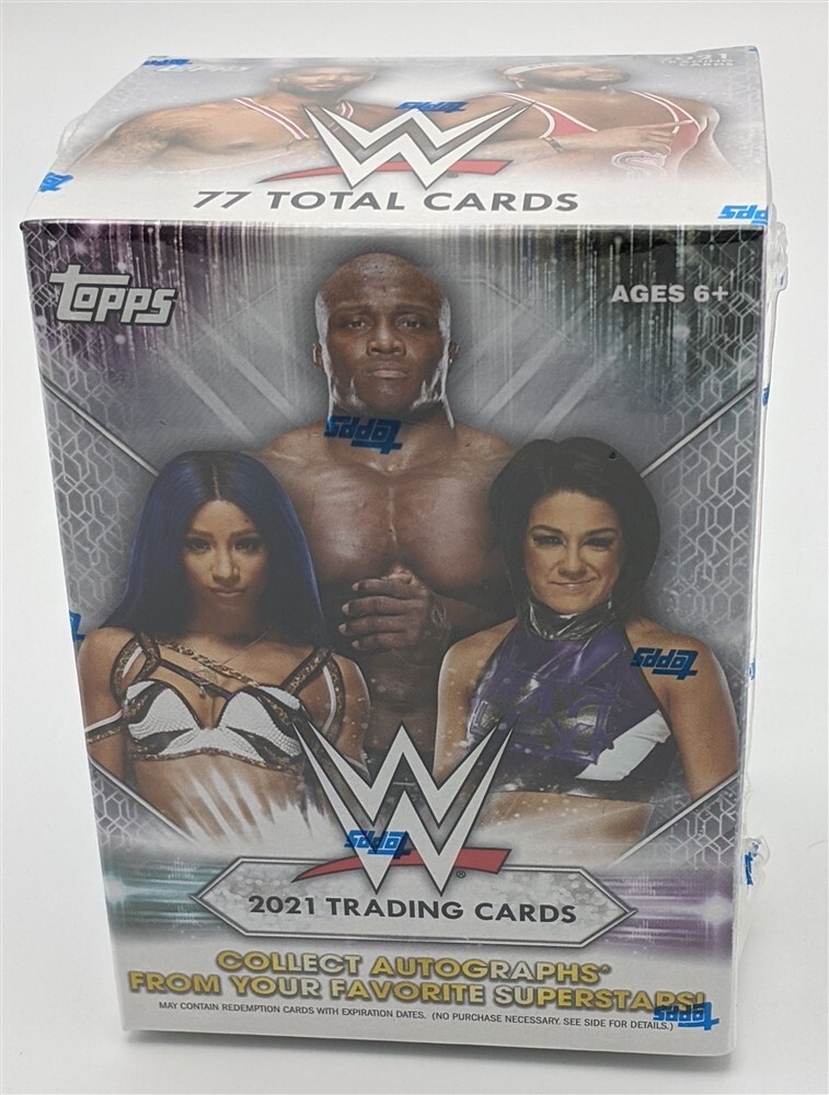 Factory Sealed 2021 Topps WWE Wrestling Cards 11 Pack Blaster Box