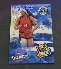 2025 Leaf Metal Women Of Sport KIKI IRIAFEN Hoop Queens Blue Cracked Ice 1/1