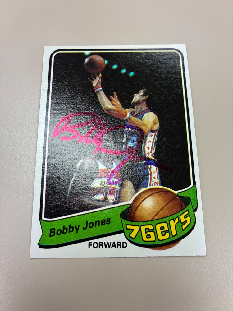 1979-80 Topps Card #132 Bobby Jones Signed Auto Autograph Philadelphia 76ers