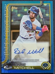 2025 Topps Pro Debut Blake Mitchell Blue Foil Auto PD-90 /150 Royals