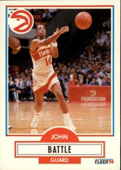 1990-91 Fleer #1 John Battle UER/(Drafted in &rsquo;84, should be &rsquo;85) – BSK