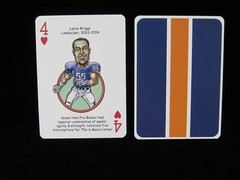 Lance Briggs Chicago Bears « 4 of Hearts » Hero Decks Playing Card