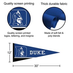 Duke Blue Devils 12 in X 30 in College Pennant
