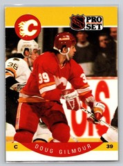 1990-91 Pro Set Doug Gilmour #34 Calgary Flames Center NHL Hockey Card