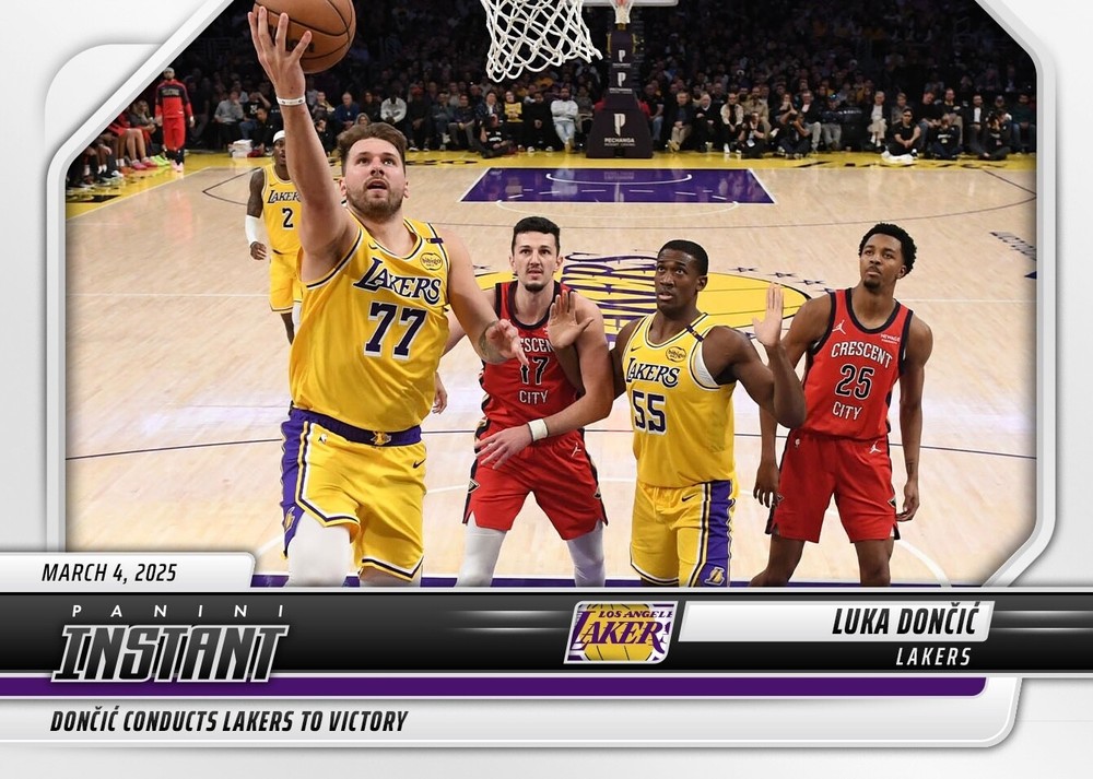 Luka Doncic 2024-25 Panini Instant #403 Lakers Victory vs. Pelicans, 1/269 Print