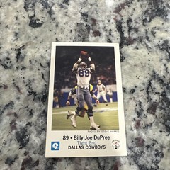 BILLY JOE DUPREE 1979 Dallas Cowboys Kiwanis Club Law Enforcement Agency Card