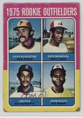1975 Topps Outfielders Dave Augustine Pepe Mangual Jim Rice Rookie RC HOF 0q4x