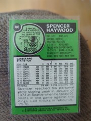 1977-78 Topps – Spencer Haywood #88 White Back New York Knicks