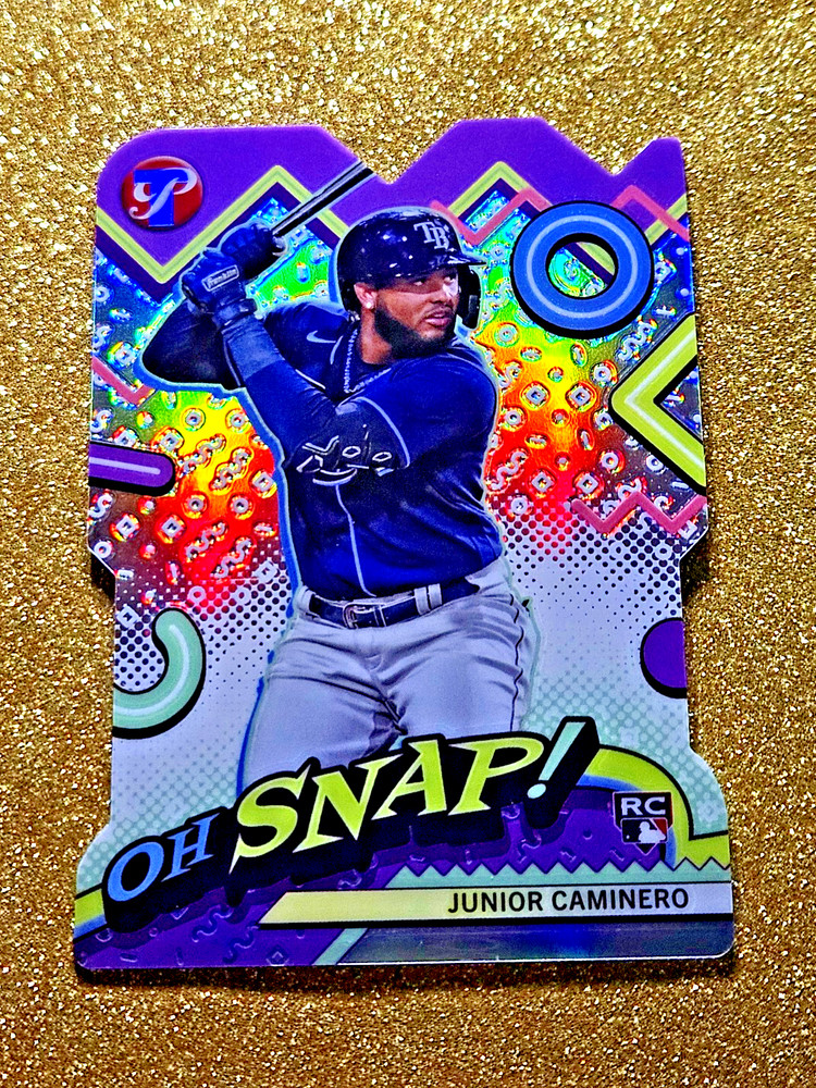 2024 Topps Pristine Rookie Refractor Junior Caminero OH SNAP RC #OH-11 MINT 💥💥