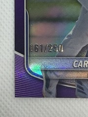 2025 Bowman Draft – Chrome Carson Benge #BDC-138 Purple Refractor /250 (RC) Mets