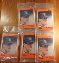 (5) 1990 STAR COMPANY WILL CLARK SEALED BASEBALL SETS – WHOLESALE LOT GIANTS