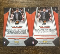 2017-18 Panini Prizm Blue Ice Prizm /99 Earl Watson #70 Suns SP + Blue /199 Free