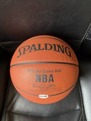 Magic Johnson Autographed Basketball with James Spence Authentication