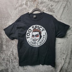 AEW Danhausen ‘Too Spicy Spicy Water’ Black Wrestling T-Shirt Men’s L Official
