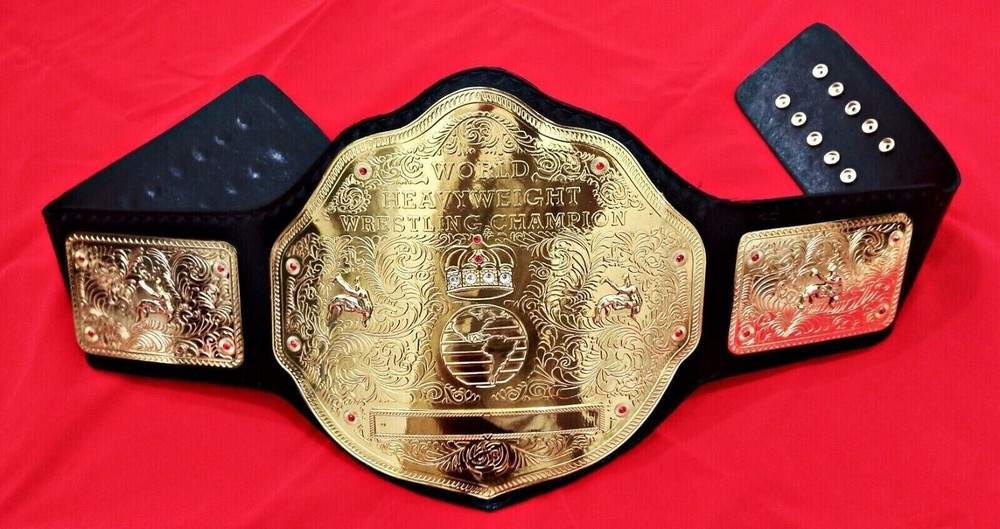 BIG GOLD World Heavyweight Championship Replica Tittle Belt Adult 2MM BrassPlate