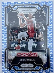 2024 Panini Prizm Monopoly WNBA Ariel Atkins Blue Millionaire Shimmer 10/10