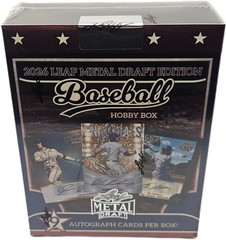 2026 Leaf Metal Draft Edition Baseball Factory Sealed Hobby Box 9 Autographs