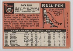 1969 Topps Dock Ellis #286 Rookie RC 0d6c