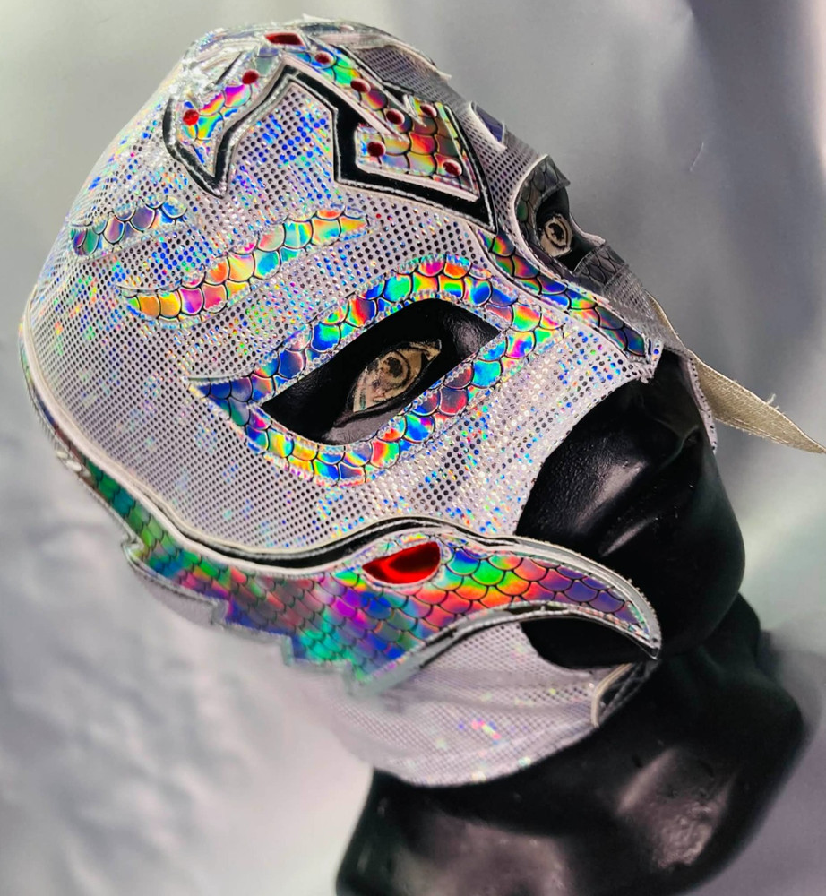 King Mysterio Semi professional Lucha Wrestling Mask Mascara luchador Silver