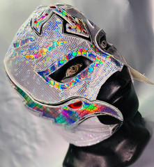 King Mysterio Semi professional Lucha Wrestling Mask Mascara luchador Silver
