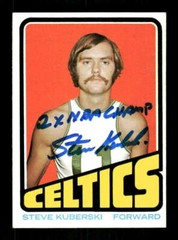 1972-73 Topps #153 Steve Kuberski EX signed auto autograph w 2 champ insc B