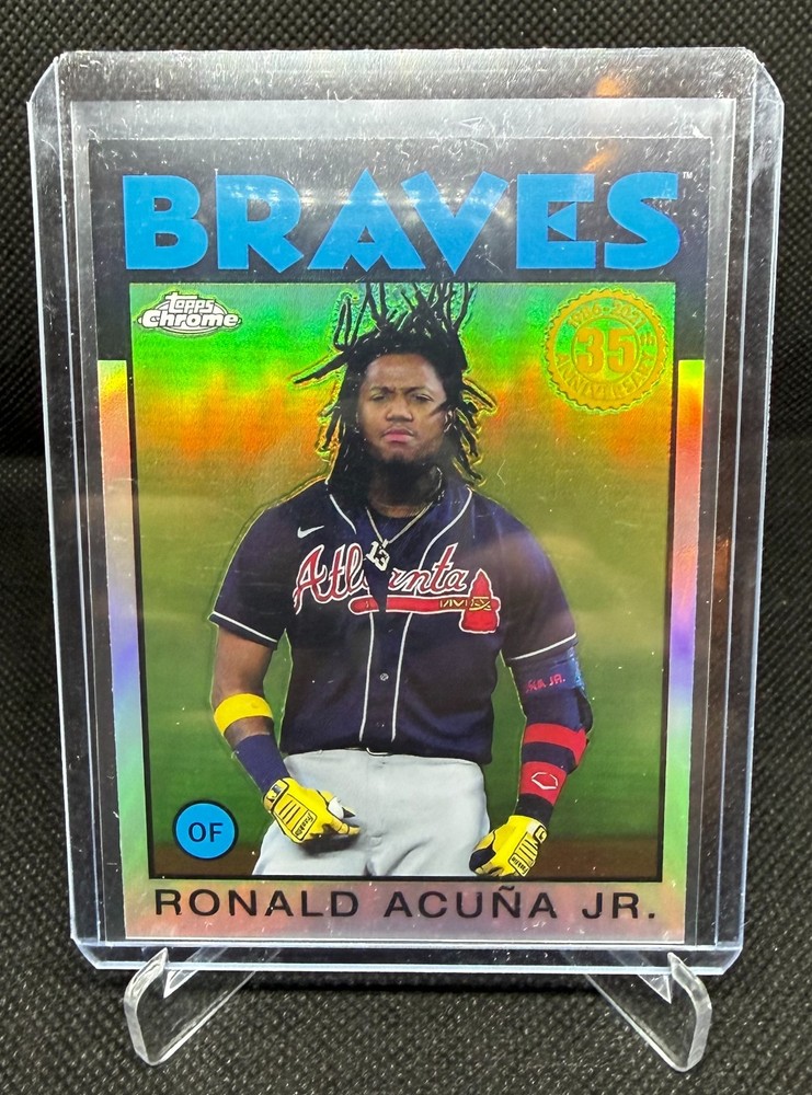 2021 Topps Chrome – 1986 Topps Baseball Ronald Acuña Jr. #86BC-3