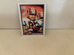 Autographed DON WARREN 1991 Bowman Card #537 WASHINGTON REDSKINS On Auto NM