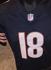 Chicago Football #18 Home Blue Stitched Youth LARGE Jersey Size Kids