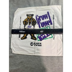 Vintage Utah Jazz Bear Growl Towel NBA Basketball KJZZ TV 14 UPN Promotional