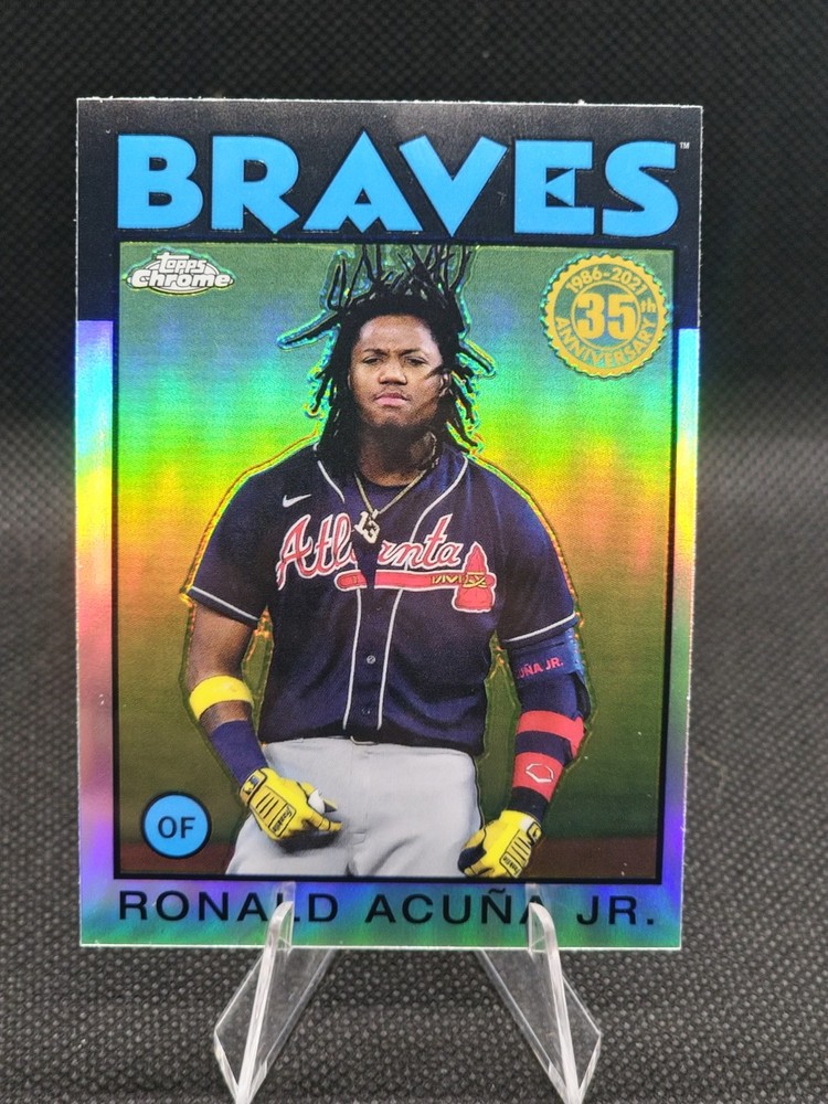 2021 Topps Chrome – 1986 Topps Baseball Ronald Acuña Jr. #86BC-3