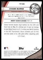 2024 Bowman&rsquo;s Best Top Prospects #TP28 Chase Burns – BB
