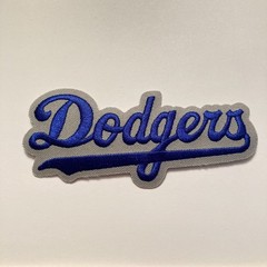 LOS ANGELES DODGERS Official MLB Iron-On Team Script Logo Jersey Sleeve Patch