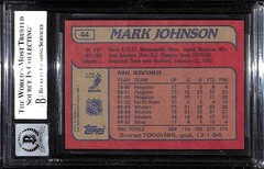 1985 Topps 44 Mark Johnson BGS Auto 10 Autographed BAS C89060