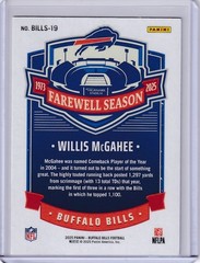 Buffalo Bills Panini Exclusive Farewell Season Willis McGahee 120/199