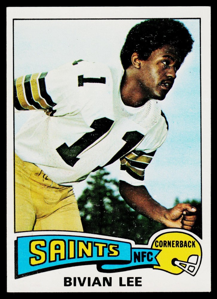 Bivian Lee, 1975 Topps, #47, New Orleans Saints,