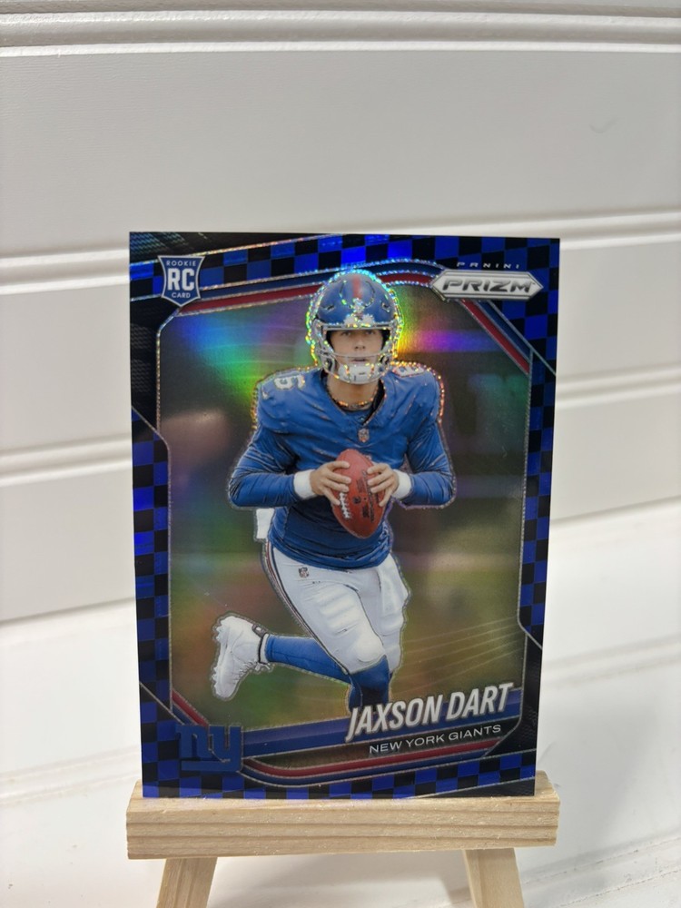 2025 Panini Prizm JAXSON DART SSP Black & Blue Checkerboard RC Color Match Clean